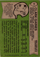 1978 Topps Clark Gaines #81
