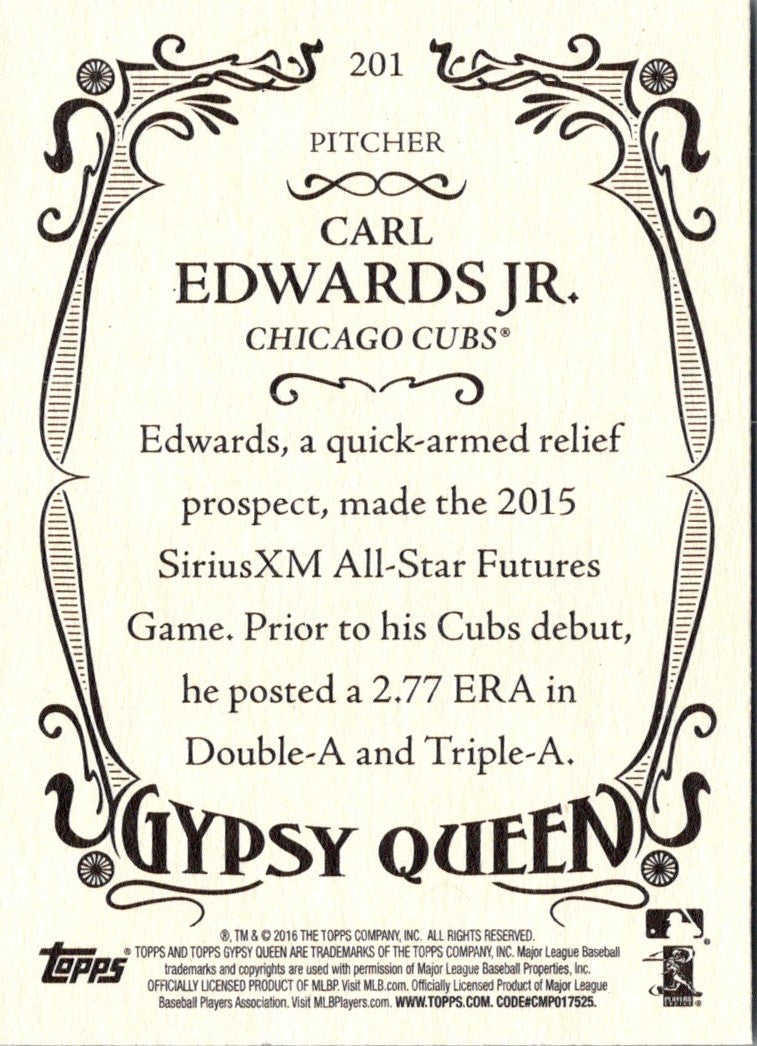 2016 Topps Gypsy Queen Carl Edwards Jr.