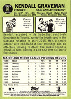 2016 Topps Heritage Kendall Graveman #81