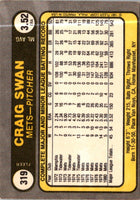 1981 Fleer Craig Swan #319