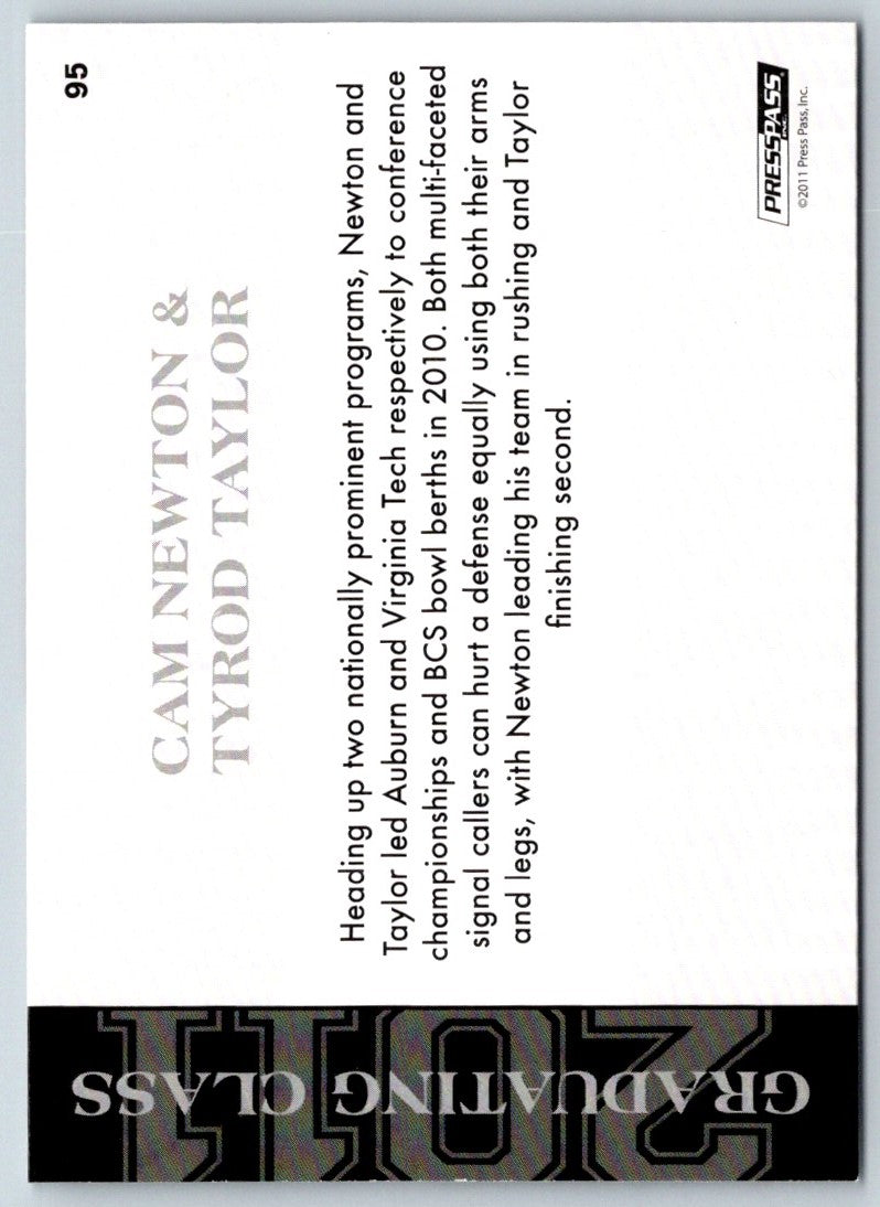 2011 Press Pass Reflectors Blue Cam Newton/Tyrod Taylor