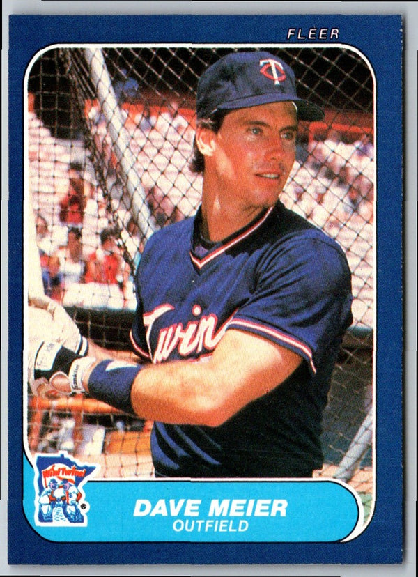 1986 Fleer Dave Meier #400