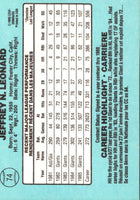 1986 Leaf Jeff Leonard #74