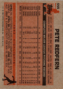 1983 Topps Pete Redfern