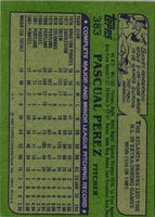 1982 Topps Pascual Perez #383A