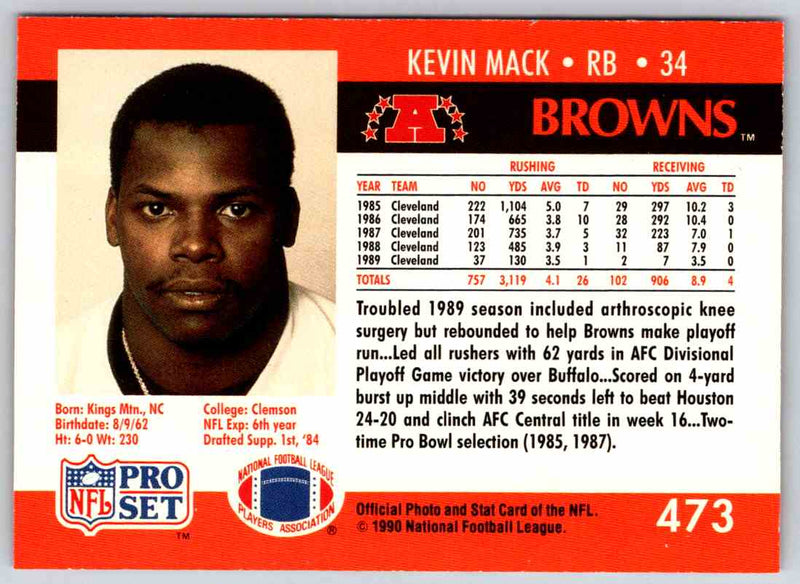 1992 Proset Kevin Mack