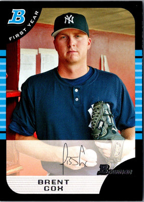 2005 Bowman Chrome Draft Picks & Prospects Brent Cox #BDP115 Rookie