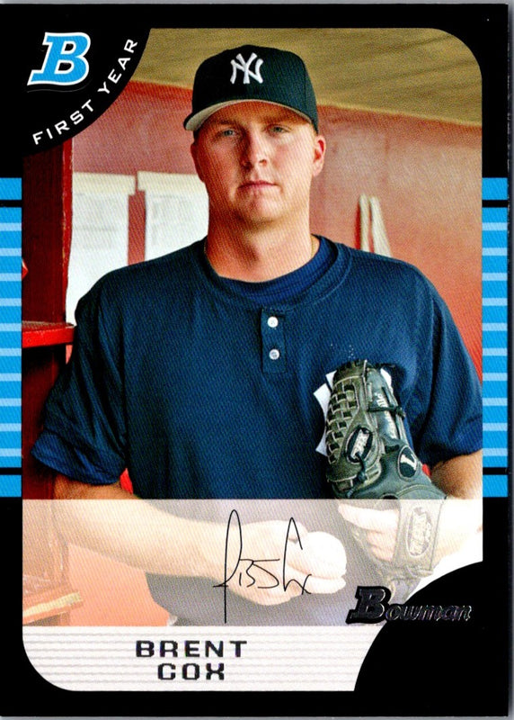 2005 Bowman Chrome Draft Picks & Prospects Brent Cox #BDP115 Rookie