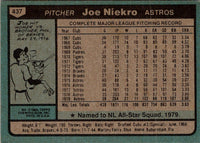 1980 Topps Joe Niekro #437