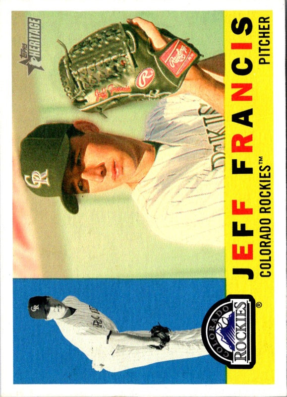 2009 Topps Heritage Jeff Francis #288