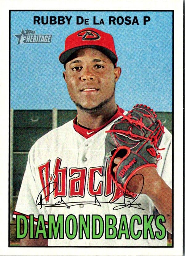 2016 Topps Heritage Red Backs Rubby De La Rosa #258