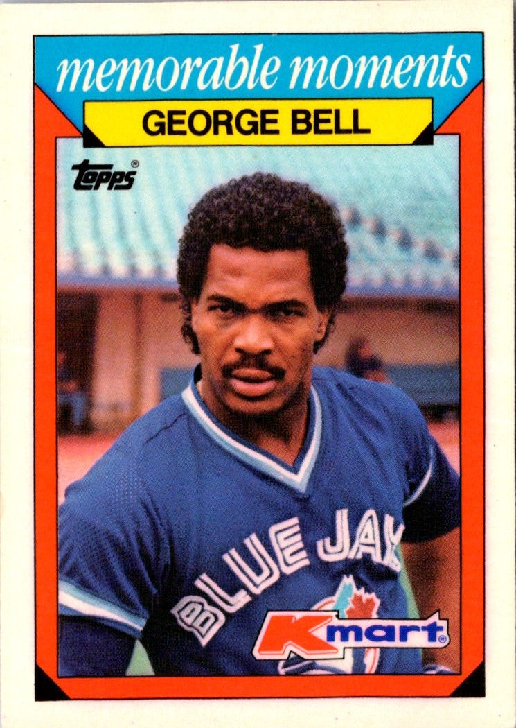 1988 Topps Kmart Memorable Moments George Bell