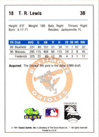 1991 Classic Best Frederick Keys T.R. Lewis #18