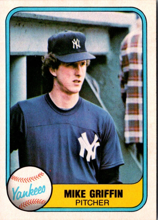 1981 Fleer Mike Griffin #107 Rookie