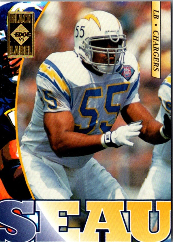1995 Collector's Edge Black Label Silver Die Cuts Junior Seau #174