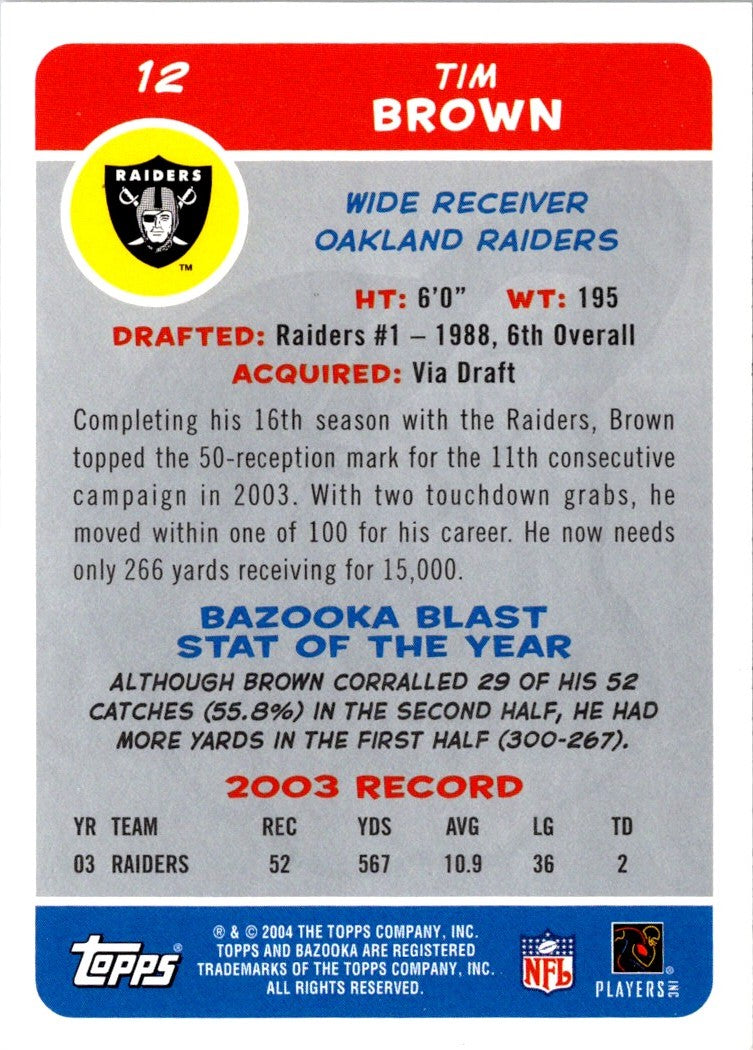 2004 Bazooka Tim Brown