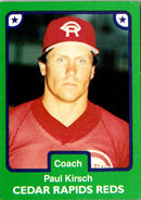 1984 TCMA Cedar Rapids Reds Paul Kirsch
