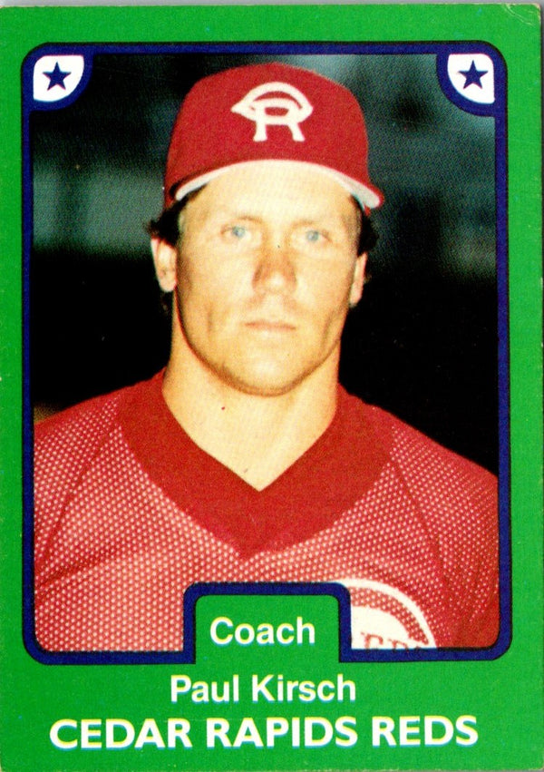 1984 TCMA Cedar Rapids Reds Paul Kirsch #5