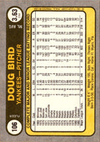 1981 Fleer Doug Bird #106