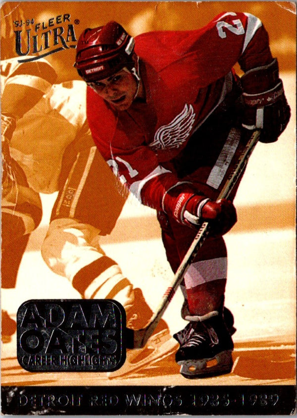 1993 Ultra Adam Oates Career Highlights Adam Oates #3