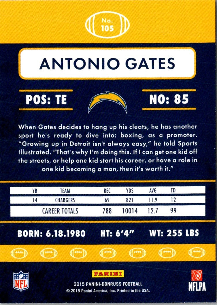 2015 Donruss Antonio Gates