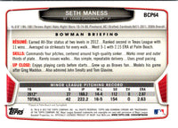 2013 Bowman Chrome Prospects Seth Maness #BCP64