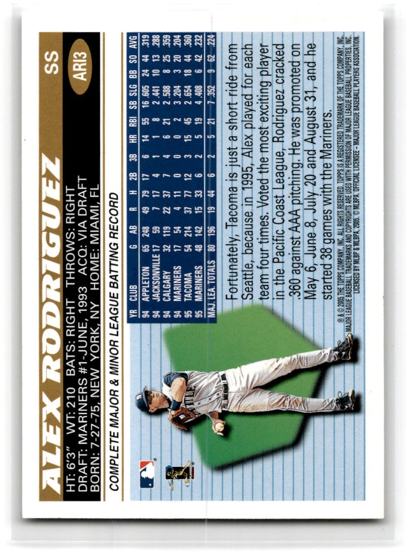 2005 Topps A-Rod Spokesman Alex Rodriguez