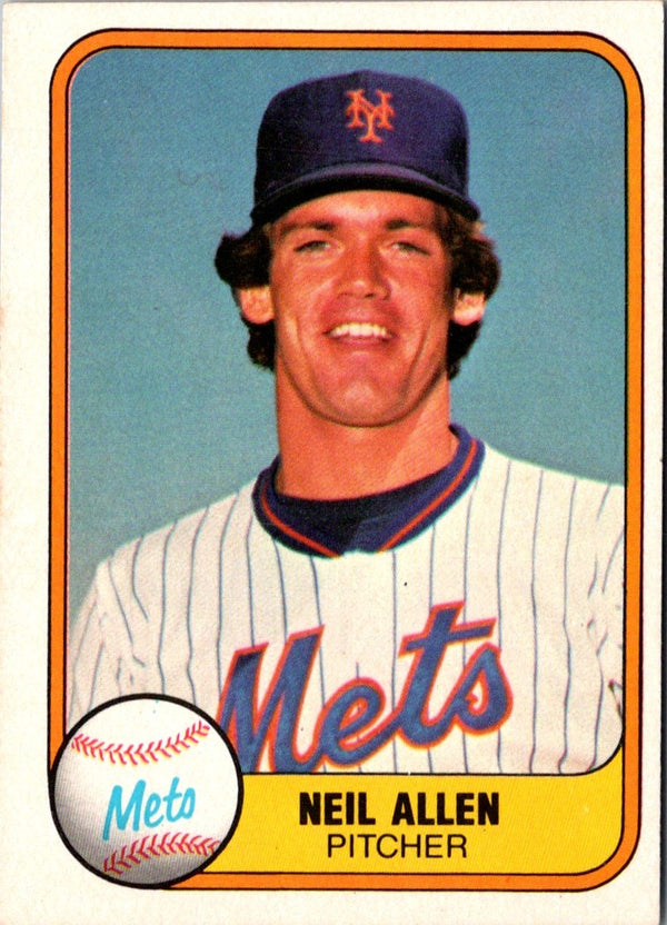 1981 Fleer Neil Allen #322