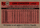 1981 Topps John Lowenstein