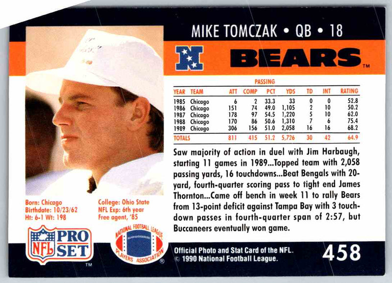 1990 Proset Mike Tomczak