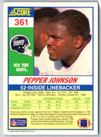 1990 Score Pepper Johnson #261