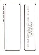 1986 ProCards Appleton Foxes John Boling