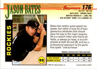 1993 Bowman Jason Bates #176 Rookie
