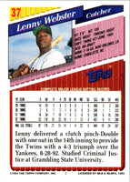 1993 Topps Gold Lenny Webster #37