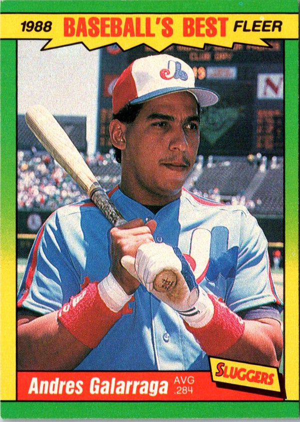 1988 Fleer Baseball's Best Sluggers vs Pitchers Andres Galarraga #14