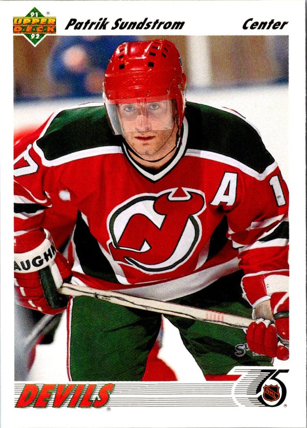 1991 Upper Deck French Patrik Sundstrom #369A