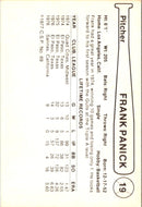 1977 Cramer/Coca-Cola Salt Lake City Gulls Frank Panick