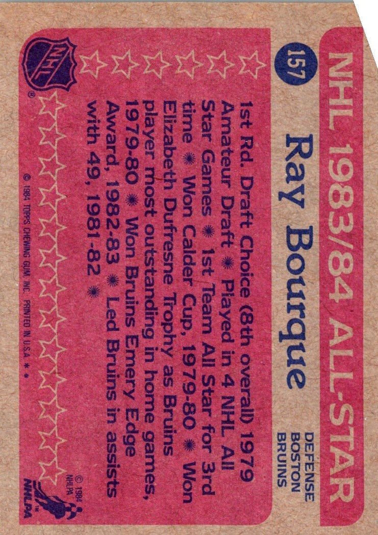 1984 Topps Ray Bourque