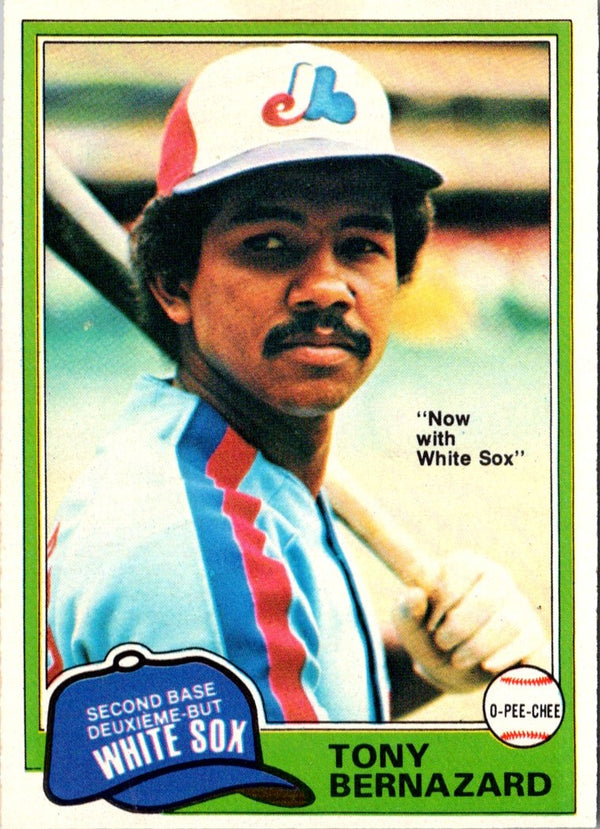 1981 O-Pee-Chee Tony Bernazard #194