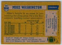 1982 Topps Mike Washington #506