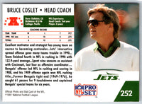 1991 Pro Set Bruce Coslet #252