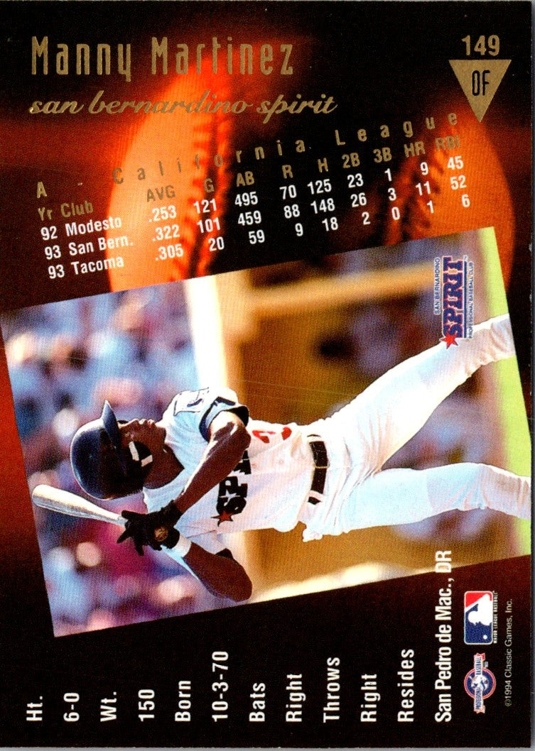 1994 Classic Best Gold Manny Martinez