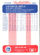 1987 Fleer Limited Edition George Bell