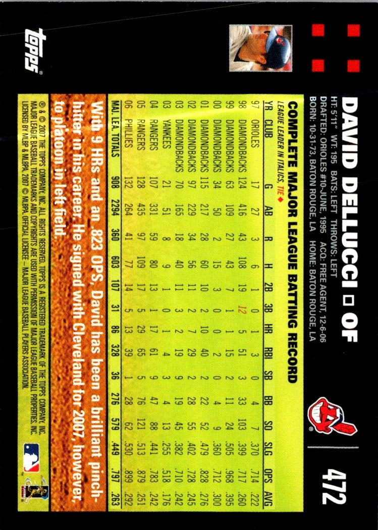 2007 Topps David Dellucci