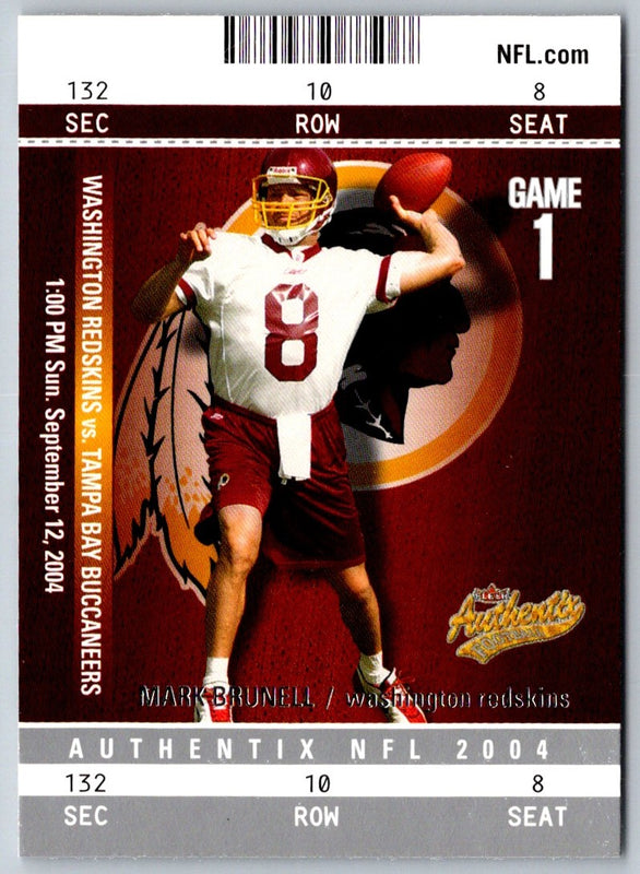 2004 Fleer Authentix Mark Brunell #72