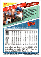 1993 Topps Spike Owen #42