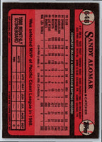 1989 Topps Sandy Alomar Jr. #648