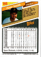 1993 Topps Inaugural Marlins Zane Smith #560