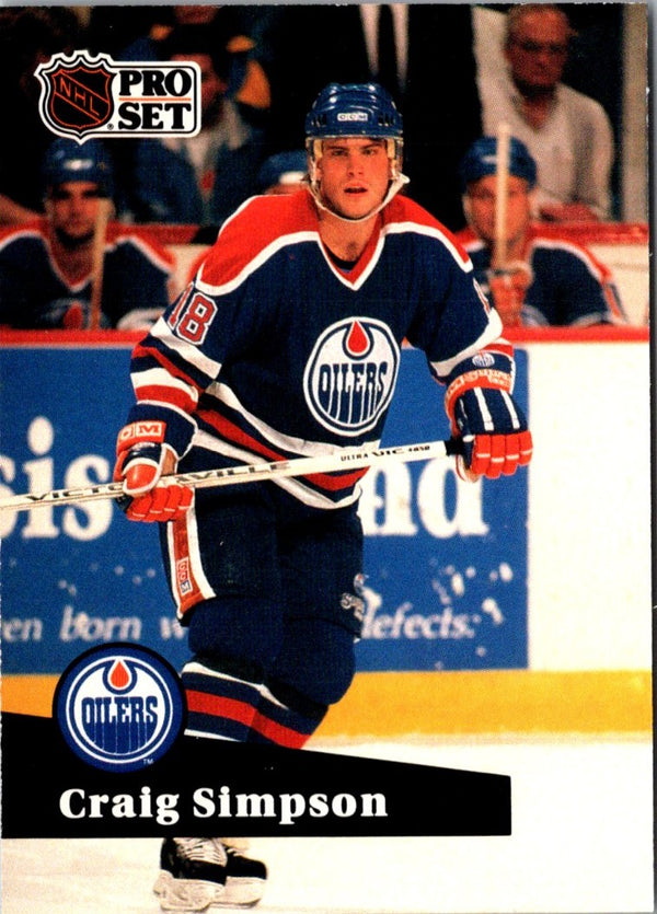 1991 Pro Set Craig Simpson #69