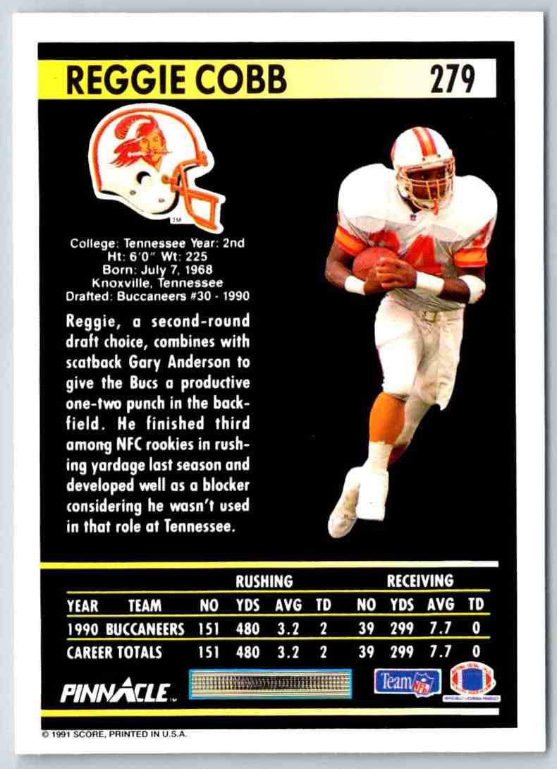 1991 Pinnacle Reggie Cobb